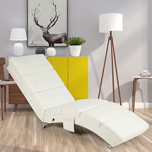 Electric Massage Recliner Chair Chaise Longue Heated PU Leather