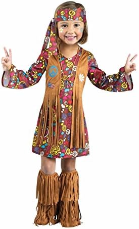 Peace And Love Hippie 60's Groovy Retro Toddler Costume