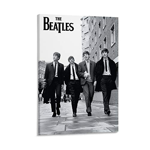 NENBN Poster sur toile The Beatles – Décoration murale moderne pour chambre à coucher – 50 x 75 cm - Les Beatles, Paul McCartney, John Lennon, RIngo Starr, George Harrison NENBN Poster sur toile The Beatles - Décoration murale moderne pour chambre à coucher - 50 x 75 cm
