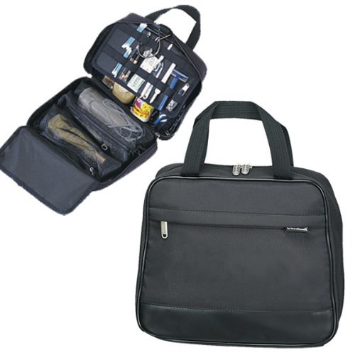 BLACK-TRAVEL VACATION GROOMER BAG