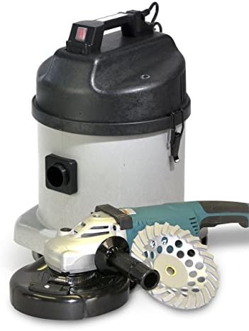 Dustless Makita 7" Heavy Duty Concrete Grinding System with Vacuum