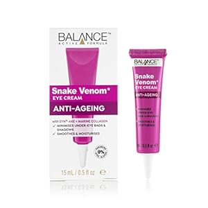 Balance Active Formula Snake Venom Eye Cream (15ml) – With SYN®-AKE & Marine Collagen. Minimises Under Eye Bags…