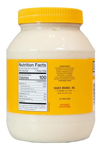 DUKE’S REAL MAYONNAISE JAR – ORIGINAL SMOOTH & CREAMY TASTE, 30 OUNCE (PACK OF 1)