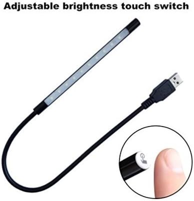 USB LED Light Strip Flexible for Book Text &amp; Touch Sensitive Table Reading Desk Lamp For all ages (Black) (Usb led lamp)