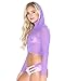iHeartRaves Mesh Hoodie Rave Top (Small, Purple)