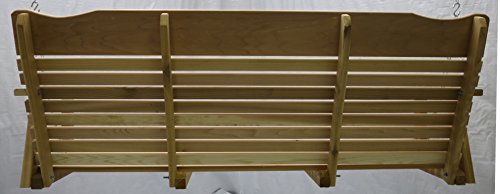 Kilmer Creek 5' Cedar Porch Swing W/stained Finish, Amish Crafted - Includes Chain & Springs - Thumbnail 4