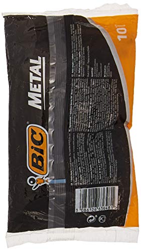 Bic Metal Disposable Men's Shaving Razors, 10-Count x 1 Pack