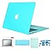 Se7enline Compatible with MacBook Air 13 inch Case A1466/A1369/ 2010/2011/2012/2013/2014/2015/2016/2017 Hard Shell Case&Sleeve Bag&Keyboard Cover Skin&Screen Protector&Dust Plug,Turquoise Blue