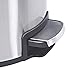 8 Liter/2.2 Gallon Stainless Steel Round Step Trash Can, Brushed Stainless Steel Trash Bin with Plastic Lid (silvery)