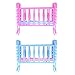 amazingdeal Baby Rocking Cradle Bed, Girl Mini Doll Toy Furniture Bed for Barbie Doll Accessories(Random Color)