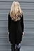 AZOT Women's Long Sleeve Casual Swing T-Shirt Loose Dress Knee Length Dresses