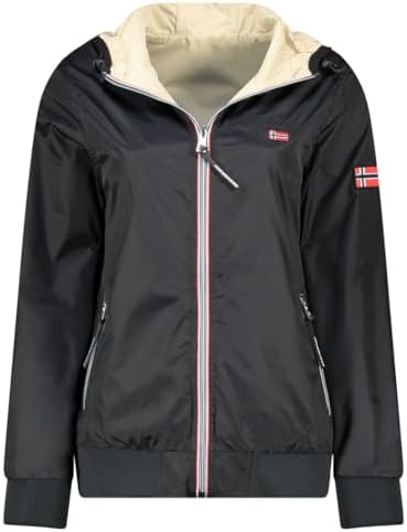 Arrivialama Lady - Veste Coupe Vent Femme Outdoor - Blouson Deperlant Manches Longues Femmes - Manteau Pluie Randonnee Saison Printemps Ete Automne Hiver (Noir S)