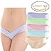 GEPAI 5 PCS Women's Under Bump Cotton Maternity Panties Healthy Underwear, Multi Pack