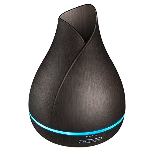 VicTsing Essential Oil Diffuser, Reduce Noise Design - Quieter, Longer Mist Output Time 7-14 Hours Ultrasonic Aroma Diffuser with Waterless Auto-off, 7-Color LED Soft Light for Home, Office