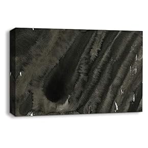 Canvas Wall Art Abstract Ink Feature Painting Artwork for Home Prints Framed - 12x18 inches