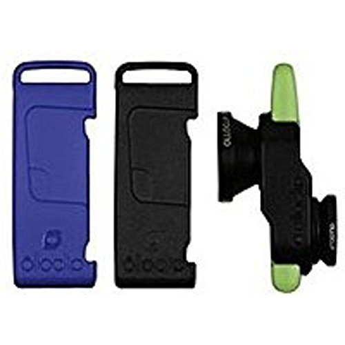 olloclip Selfie 3-IN-1 Lens for iPhone 5/5s/SE - Black Lens/ Clip/Blue, Green