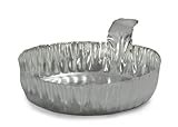 Qorpak MET-03105 Aluminum Weigh Dish, 43 mm Diameter (Case of 1000)