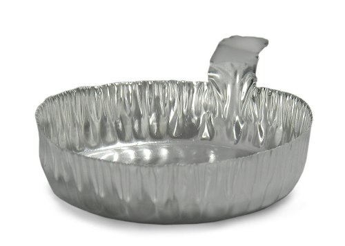 Qorpak MET-03103 Aluminum Weigh Dish, 57 mm Diameter (Case of 1000)