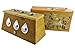 Winterworm® Bamboo Three Hole Healing Box for Moxa Moxibustion Medicine Therapy