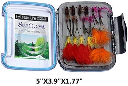 Seaquest Tenkara Rod 12FT Carbon Fiber Tenkara Rod Tenkara Line Tenkara Line Winder (20pcs Flies(2))