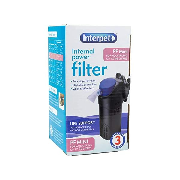 Interpet-Internal-Aquarium-Fish-Tank-Mini-Power-Filter-Cleans-Water-for-Coldwater-Tropical-Aquariums-Up-to-40-Litre Interpet Internal Aquarium Fish Tank Mini Power Filter, Cleans Water, for Coldwater & Tropical Aquariums Up to 40 Litre