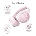 TaoTronics Active Noise Cancelling Headphones [2019 Upgrade] Bluetooth Headphones Over Ear Headphones Hi-Fi Sound Deep Bass, Quick Charge, 30 Hours Playtime for Travel Work TV PC Cellphone-Pink