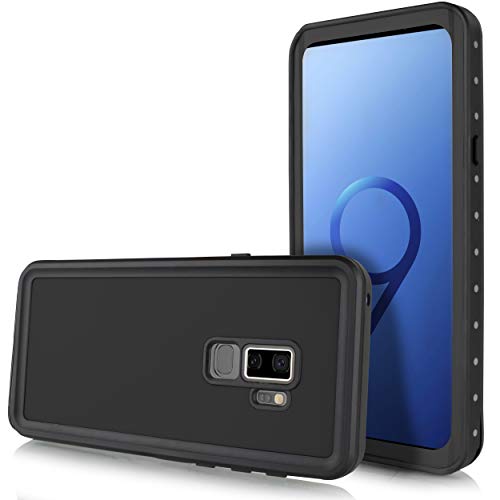 for Samsung Galaxy S9 Waterproof Case, Shock Proof Dust Proof Snow Proof Dirt Proof Phone Case Full Sealed IP68 Underwater (Black)