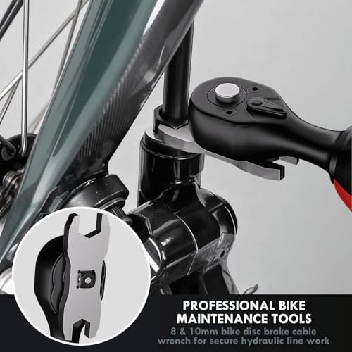 MOVECRAB 1/4 Inch Digital Torque Wrench Set for Bicycle 1.5-30 Nm, S2 Steel, Accuracy ±2%, Includes Brake Keys 8/10 mm, Extension and Sockets for MTB/Road