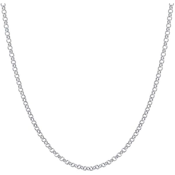 Amazon.com: JOSCO 4mm Rolo Chain .925 Italian Sterling Silver
