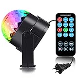 Spriak Disco Light Disco Ball LED RGB Party Lights Sound Activated Multiple Modes Supplies Strobe Light Dance Light for Kid, Parties, Bedroom, Birthday (with Remote)