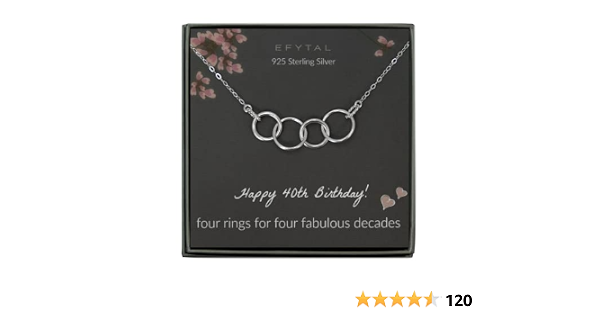 EFYTAL Happy 40th Birthday Gifts for 
