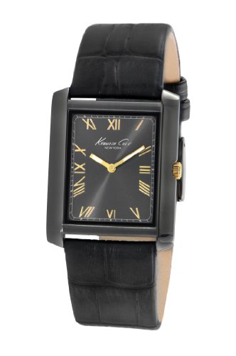 Kenneth Cole New York Men's KC1903 Slim Gunmetal IP Tank Watch