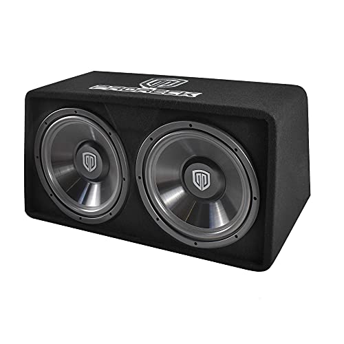 PRORECK PR122M Complete 1500W Dual 12" Car Subwoofer, Includes Loaded