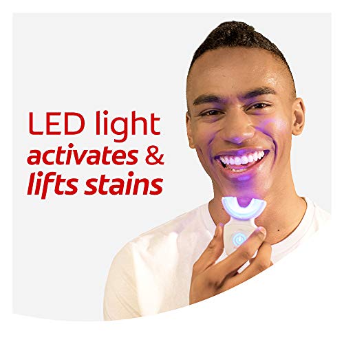 Colgate Optic White At Home Teeth Whitening Kit, LED Blue Light Tray