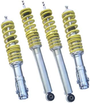 RSK Street Coilover Kit - VW MK2 / MK3 Golf GTI &amp; Jetta - Yellow (1985-1999)