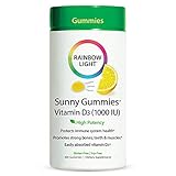 Rainbow Light Vitamin D3, 1000 IU Sunny Gummy, 100-Count