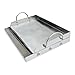 onlyfire Universal Stainless Steel Griddle for BBQ Grills with Removable Handles Replaces
