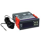 bayite DC 12V Fahrenheit Digital Temperature Controller 10A 1 Relay with Sensor