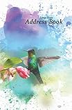Large Print Address Book: Hummingbird Design Addresses and Phone Numbers, 5.5 x 8.5