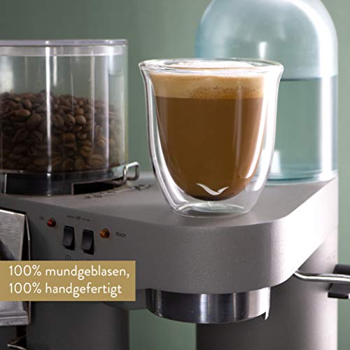 Mövenpick 6 x Cappuccino Gläser 250ml - Spülmaschinengeeignete doppelwandige Gläser - Thermogläser geeignet als… – Bild 8