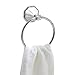 MODONA Circle Towel Ring - White Porcelain & Polished Chrome - Flora Series - 5 Year Warrantee