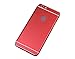 Brushed Metal Full Body Skin Sticker Aluminum Decal Wrap Cover for iPhone 6 Plus / 6s Plus (Red), Dustproof - Waterproof - Oilproof and Fingerprints Prevent