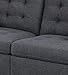 Poundex Sectional Set, Blue Grey