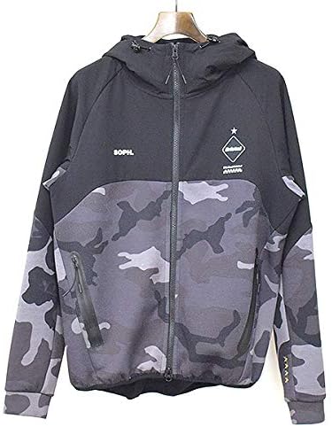 Amazon Co Jp F C Real Bristol Fcrb エフシーレアルブリストル 19ss Ventilation Hoodie 迷彩ジップアップパーカー ブラック グレー M メンズ ホビー