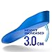 ELEFT Ultra Thin Men's Women's Height Increase Elevator Shoes Insoles, Heel Lifts 3cm up 1.2 inch Taller 1 Pair