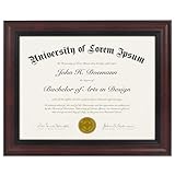 Americanflat Ornate 8.5x11 Diploma Frame in
