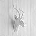 Wall Charmers Large White Faux Antelope Head - 24