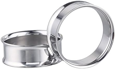 ZHIYAOR Surgical Steel Body Piercing Tunnels for Sensitive Ears Double Flare Ear Plugs Expanders 14-22mm(18mm)