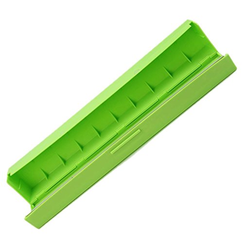 Cling Film Cutter - SODIAL(R) Plastic Kitchen Foil And Cling Film Wrap Dispenser Cutter Storage Holder£¨Green£ - Thumbnail 2