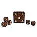 ShalinIndia Wooden Game Dice Box With Five Dice Gifts For Christmas